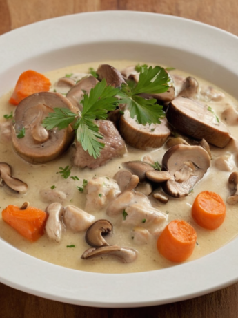 Blanquette de veau traditionnelle au vin blanc