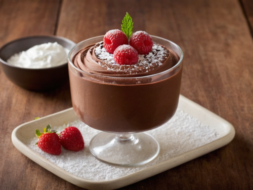 Mousse au Chocolat Sans oeuf et Sans Beurre