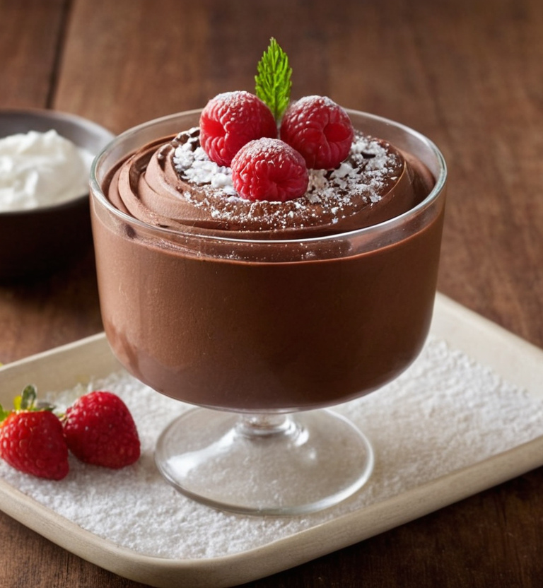 Mousse au Chocolat Sans oeuf et Sans Beurre