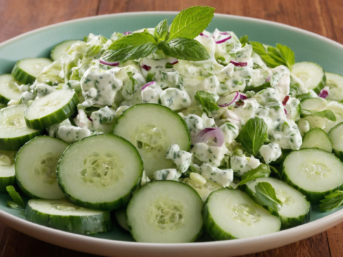 Salade de concombre à la crème