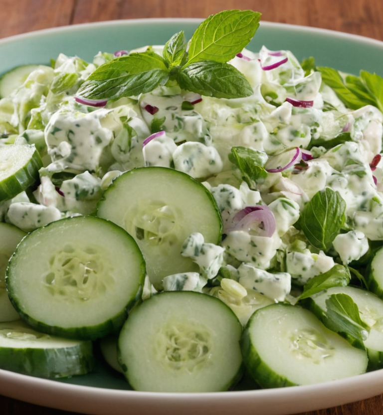 Salade de concombre à la crème