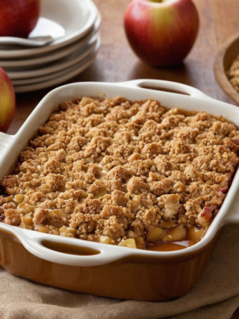 Crumble Pomme Caramel