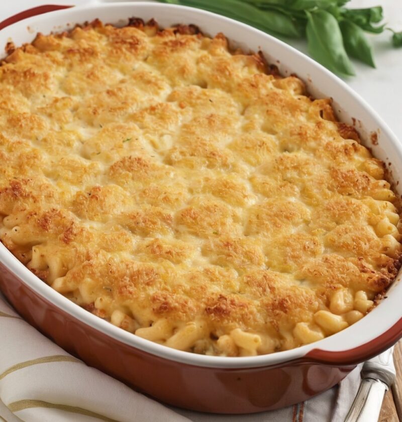 Gratin de macaroni au fromage