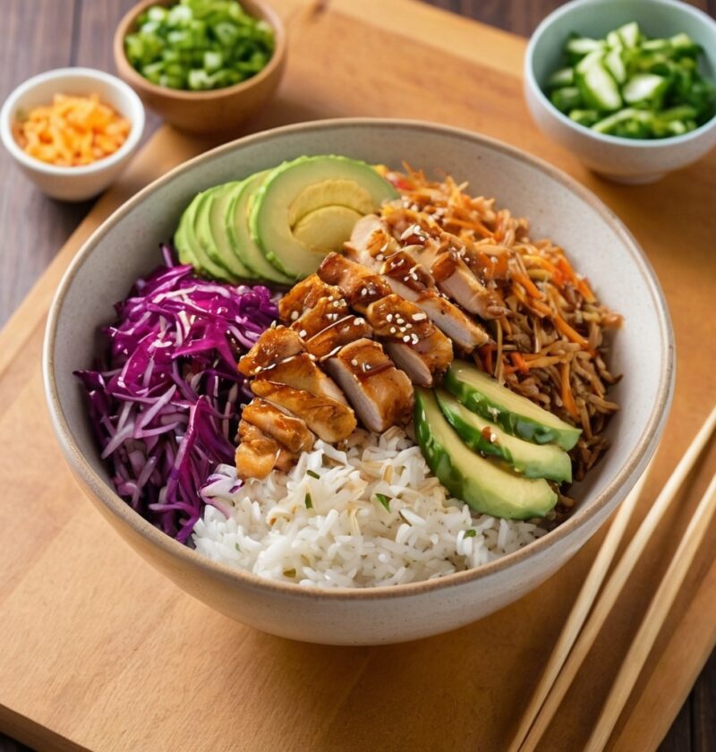 Poke bowl au Poulet katsu