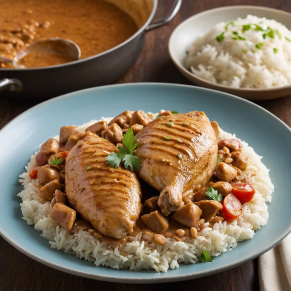 Poulet au Beurre de Cacahuète - recette africaine