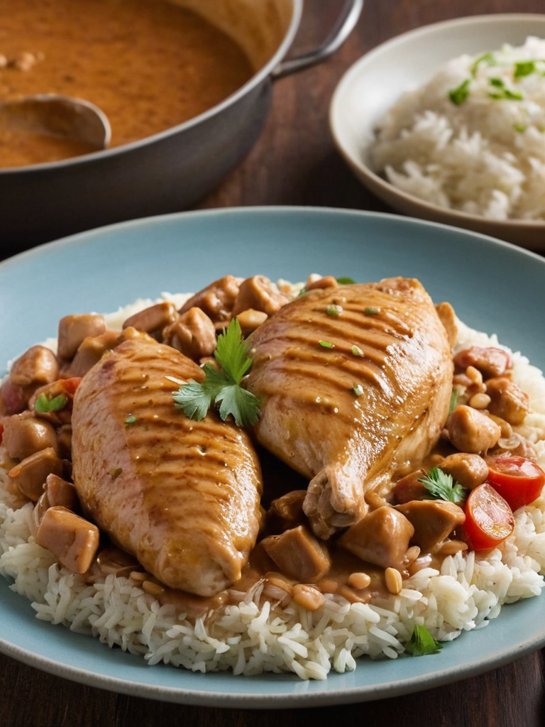 Poulet au Beurre de Cacahuète - recette africaine