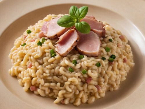 Risotto de coquillettes au jambon