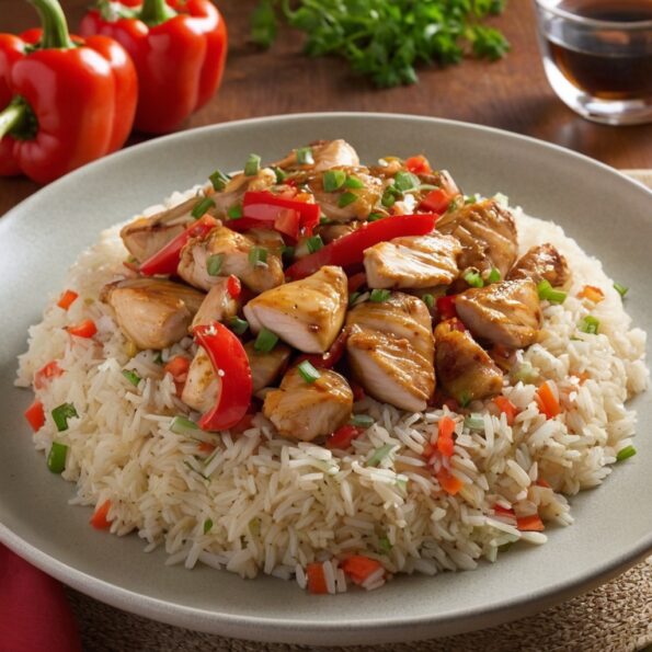 Riz sauté au poulet