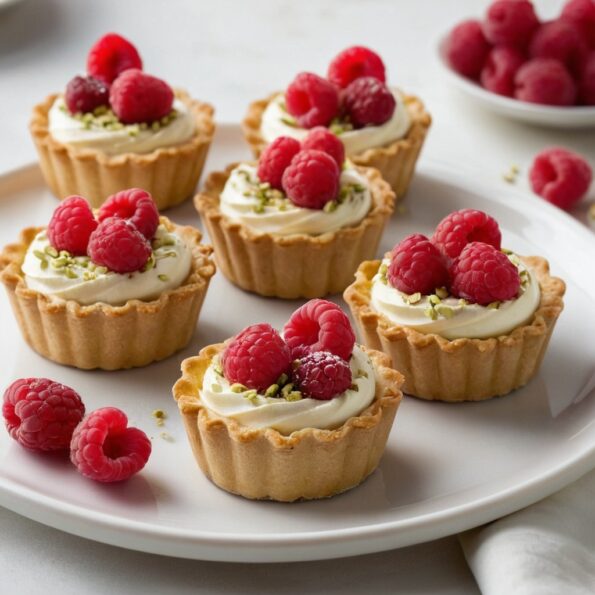 Tartelettes aux Framboises et Pistaches