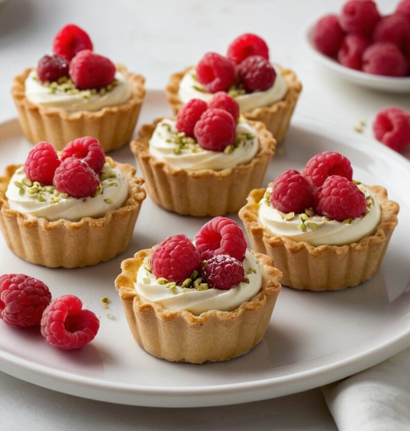 Tartelettes aux Framboises et Pistaches