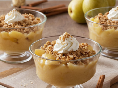 Verrine Crumble Poire