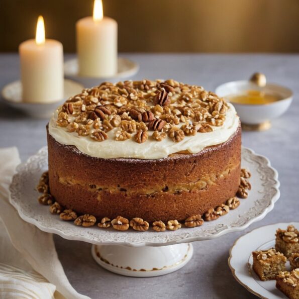 Gâteau aux noix et au miel