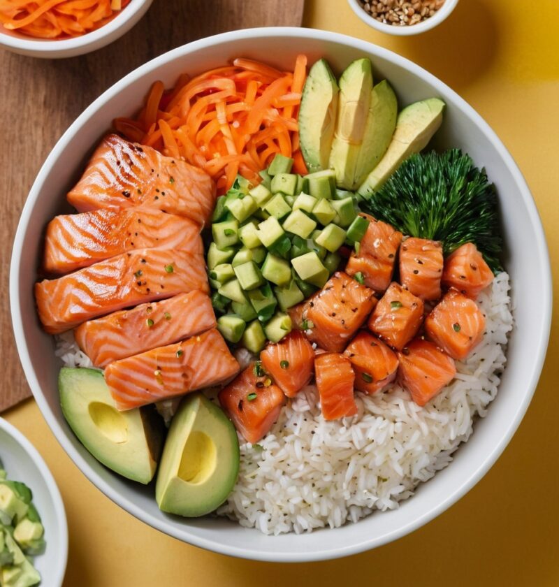 Poke bowl au saumon