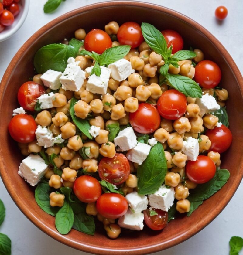 Salade de pois chiches au feta