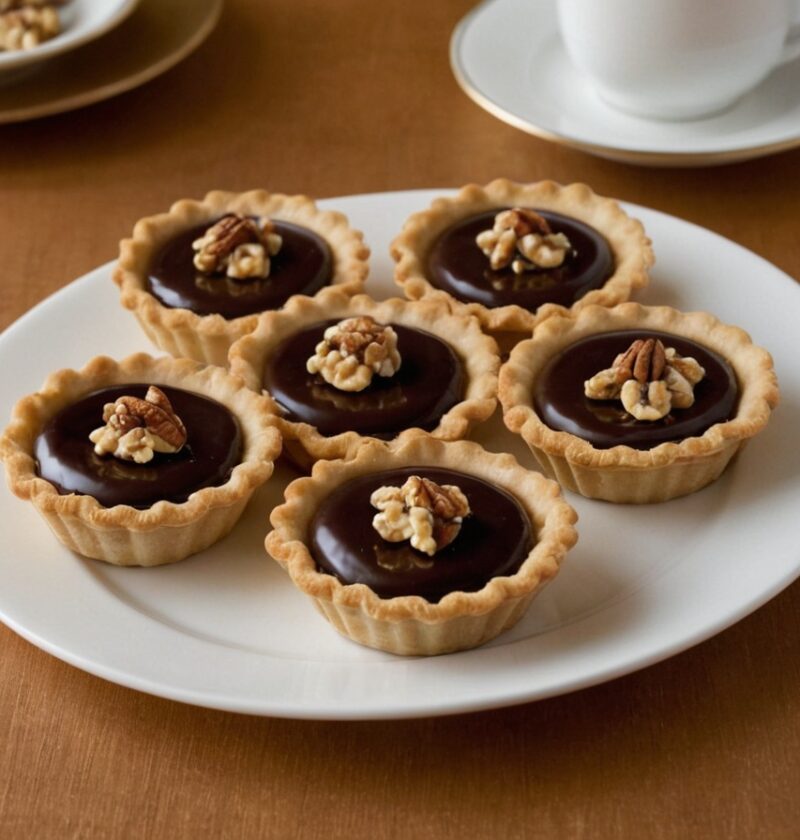 Tartelettes aux chocolat et noix