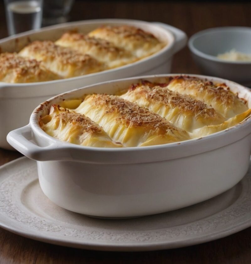 Gratin d'endives au jambon